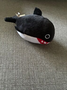 Nanco Black Plush Whale Stuffed Animal